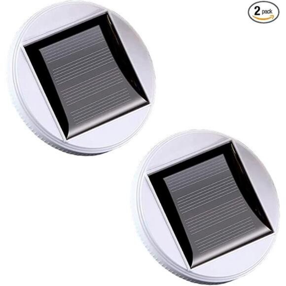 2 Pack Solar Panel Top Replacement for Table Lights, Color Changing Solar - Picture 5 of 5